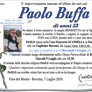 Paolo Buffa di anni 53
