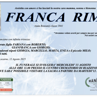 Franca Rima classe 1941