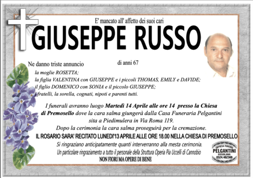 Giuseppe Russo di anni 67
