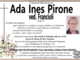 Ada Ines Pirone ved. Francioli di anni 75