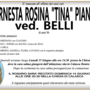 Ernesta Rosina "Tina" Piana ved. Piana di anni 96 Ernesta Rosina "Tina" Piana ved. Piana di anni 96