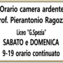 Orario Camera Ardente Prof. Pierantonio Ragozza