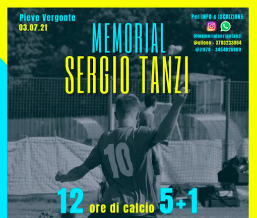 Pieve Vergonte, il 3 luglio la quinta edizione del Memorial Sergio Tanzi