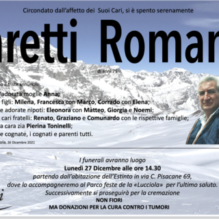 Zaretti Romano di anni 79