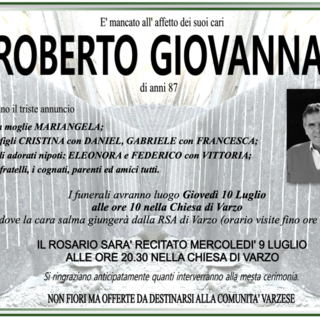 Roberto Giovanna di anni 87