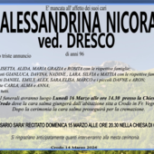 Alessandrina Nicora ved. Dresco 96 anni