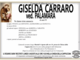 Giselda Carraro ved. Palamara di anni 93
