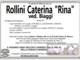 Rollini Cateria &quot;Rina&quot; ved. Biaggi di anni 90