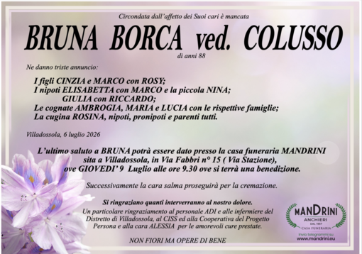 Bruna Borca ved. Colusso di anni 88 Bruna Borca ved. Colusso di anni 88