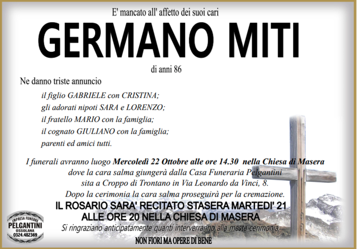 Germano Miti di anni 86