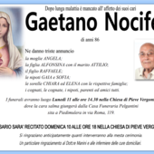 Gaetano Nocifero di anni 86