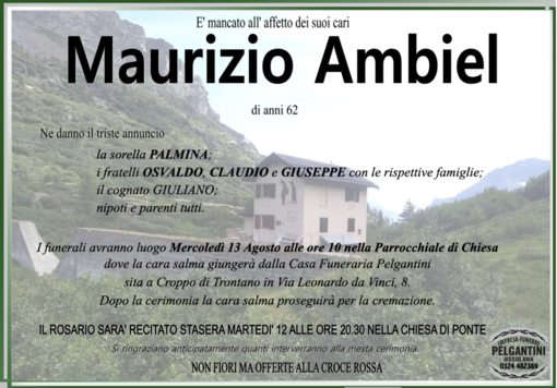Maurizio Ambiel 62 anni