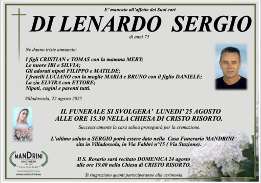 Di Lenardo Sergio di anni 75