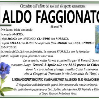 Aldo Faggionato di anni 78