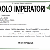 Paolo Imperatori di anni 84 Paolo Imperatori di anni 84