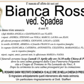 Bianca Rossi ved. Spadea di anni 92