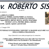 Cav. Roberto Sisti di anni 85