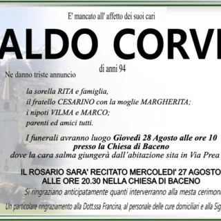 Aldo Corvi 94 anni