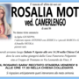 Rosalia Motisi ved. Camerlengo di anni 86