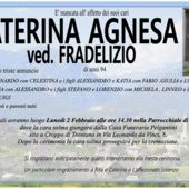Caterina Agnesa ved. Fradelizio di anni 94