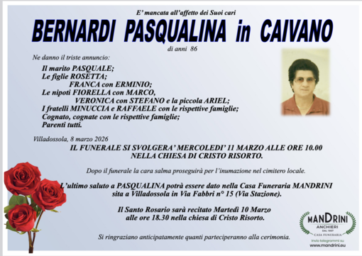 Bernardi Pasqualina in Caivano di anni 86