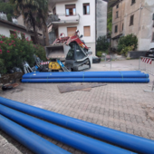 Piedimulera, cantiere per il collegamento del nuovo pozzo Piedimulera, cantiere per il collegamento del nuovo pozzo