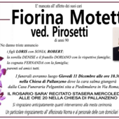 Fiorina Motetta ved. Pirosetti di anni 90 Fiorina Motetta ved. Pirosetti di anni 90