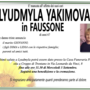 Lyudmyla Yakimova in Faussone di anni 67