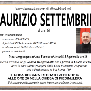 Maurizio Settembrini di anni 61