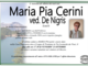 Maria Pia Cerini di anni 85