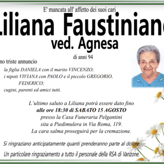 Liliana Faustiniano ved. Agnesa di anni 94 Liliana Faustiniano ved. Agnesa di anni 94