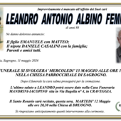 Leandro Antonio Albino Femminis di anni 88