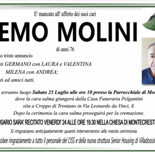 Remo Molini di anni 76
