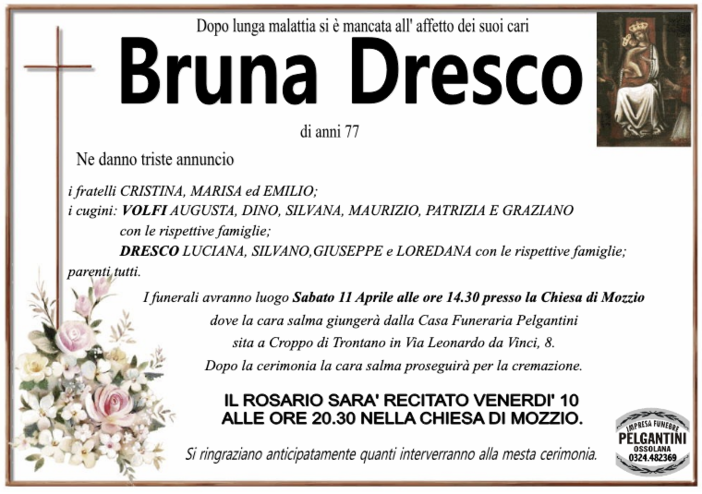 Bruna Dresco di anni 77