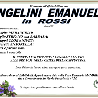 Angelina Emanuela in Rossi di anni 78