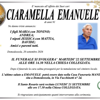 Ciaramella Emanuele di anni 91