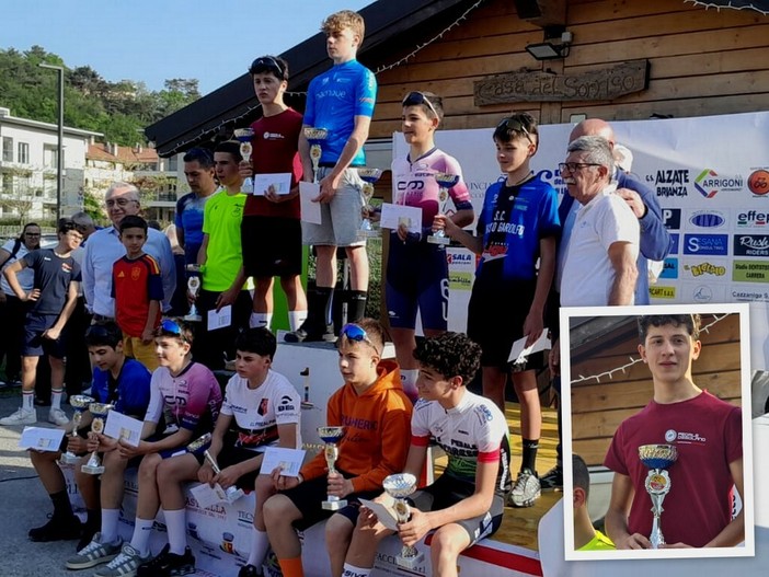 Tommaso Milani sul podio nel lecchese