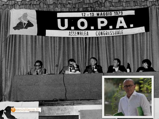 Dal nostro archivio una foto dell'assemblea congressuale dell'Uopa nel 1979 e nel riquadro Massimiliano Romeo Dal nostro archivio una foto dell'assemblea congressuale dell'Uopa nel 1979 e nel riquadro Massimiliano Romeo