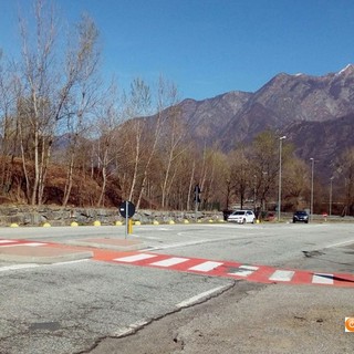 Via Beura e l'imbocco della tangenziale Floreanini a Villadossola