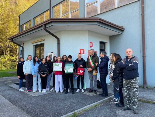 La consegna del defibrillatore