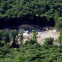 Una immagine della cava quando era ancora in attività