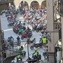 Oltre 200 moto hanno invaso ieri Piazza Mercato FOTO