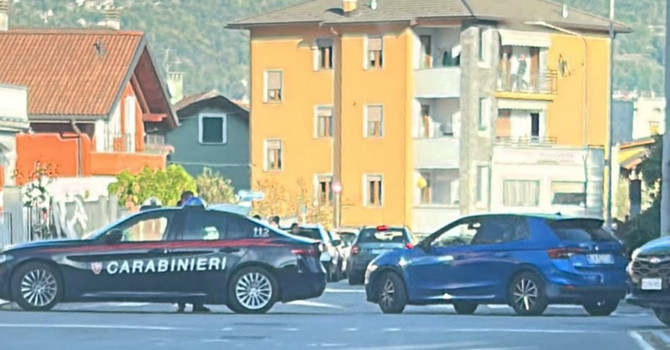 L'intervento dei Carabinieri nel rione Cappuccina martedì pomeriggio