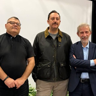 Da sinistra don Giovanni Fasulo, Mirko Zullo, Carlo Teruzzi