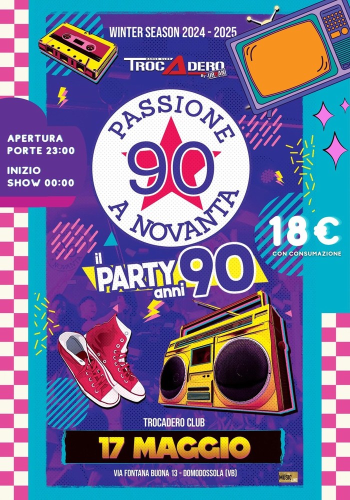 Al Trocadero si balla con le hit indimenticabili degli anni ’90