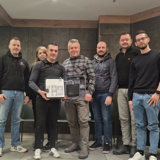 Nella foto la consegna all' azienda Marini di Villadossola