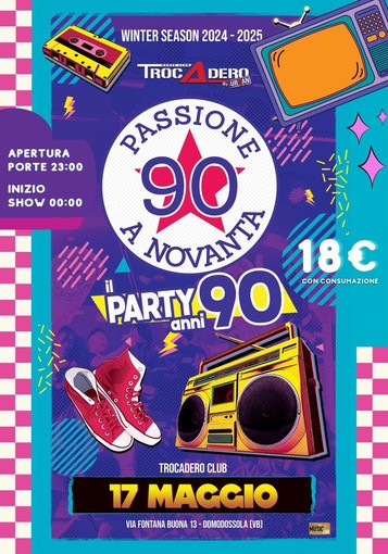 Al Trocadero si balla con le hit indimenticabili degli anni ’90
