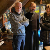 Nella foto da sinistra: Giuseppe Possa, Don secci e Silvana Pirazzi