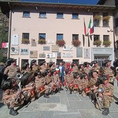 La Fanfara Bersaglieri della Valdossola protagonista della Désarpa di Valtournenche