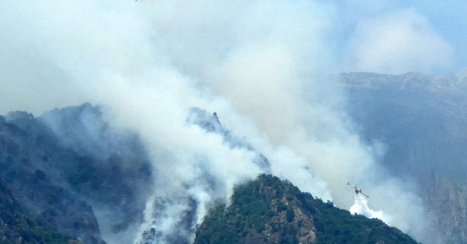 Incendi nel Vco, due Canadair in azione. Candiani: "Chiesti rinforzi, situazione molto impegnativa"